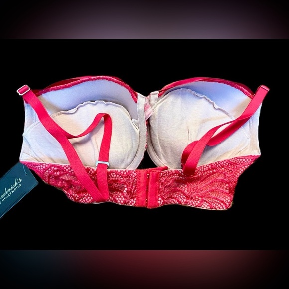 NWT Frederick’s of Hollywood Red Extreme Tuxedo Push-Up Bra Size 32D 36D 38B 38C - Picture 7 of 15